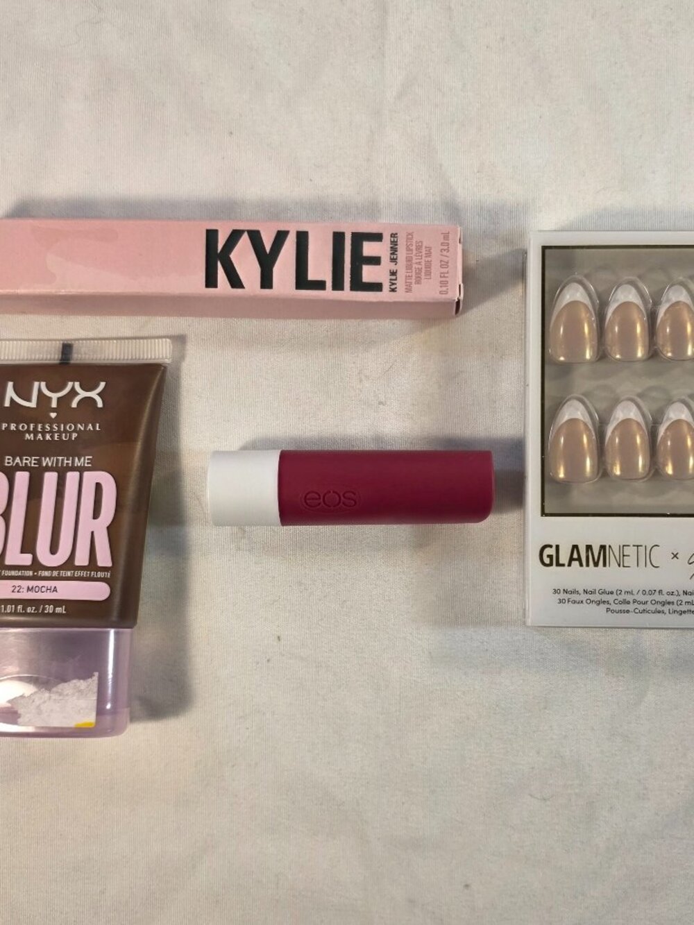 Miscellaneous Makeup Lot of 4 Kylie Jenner Lipstick NYX Blur EOS Lipstick Nails